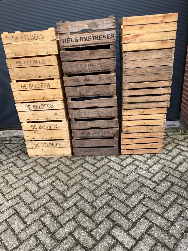 Fruitkisten ,veilingkisten ,nu 10 voor 60 euro, Ophalen, Gebruikt, Minder dan 50 cm
