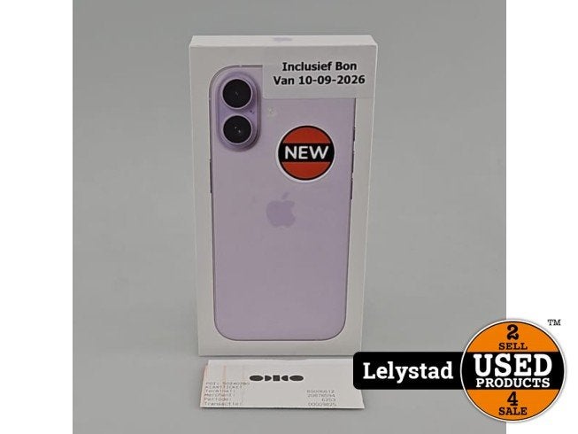 iPhone 17 256GB Lavender | Nieuw Met Bon, Apple, Nieuw, Support@apple.com, One Apple Park Way
Cupertino, CA 95014
United States