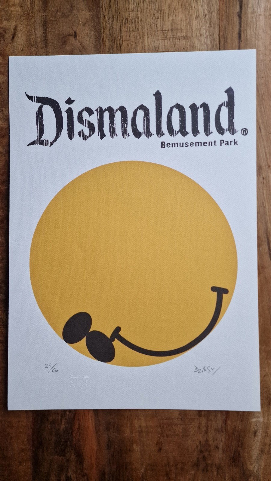 Banksy Dismaland Bemusement Park, Antiek en Kunst, Ophalen of Verzenden, Print, Print/reproductie, Genummerd