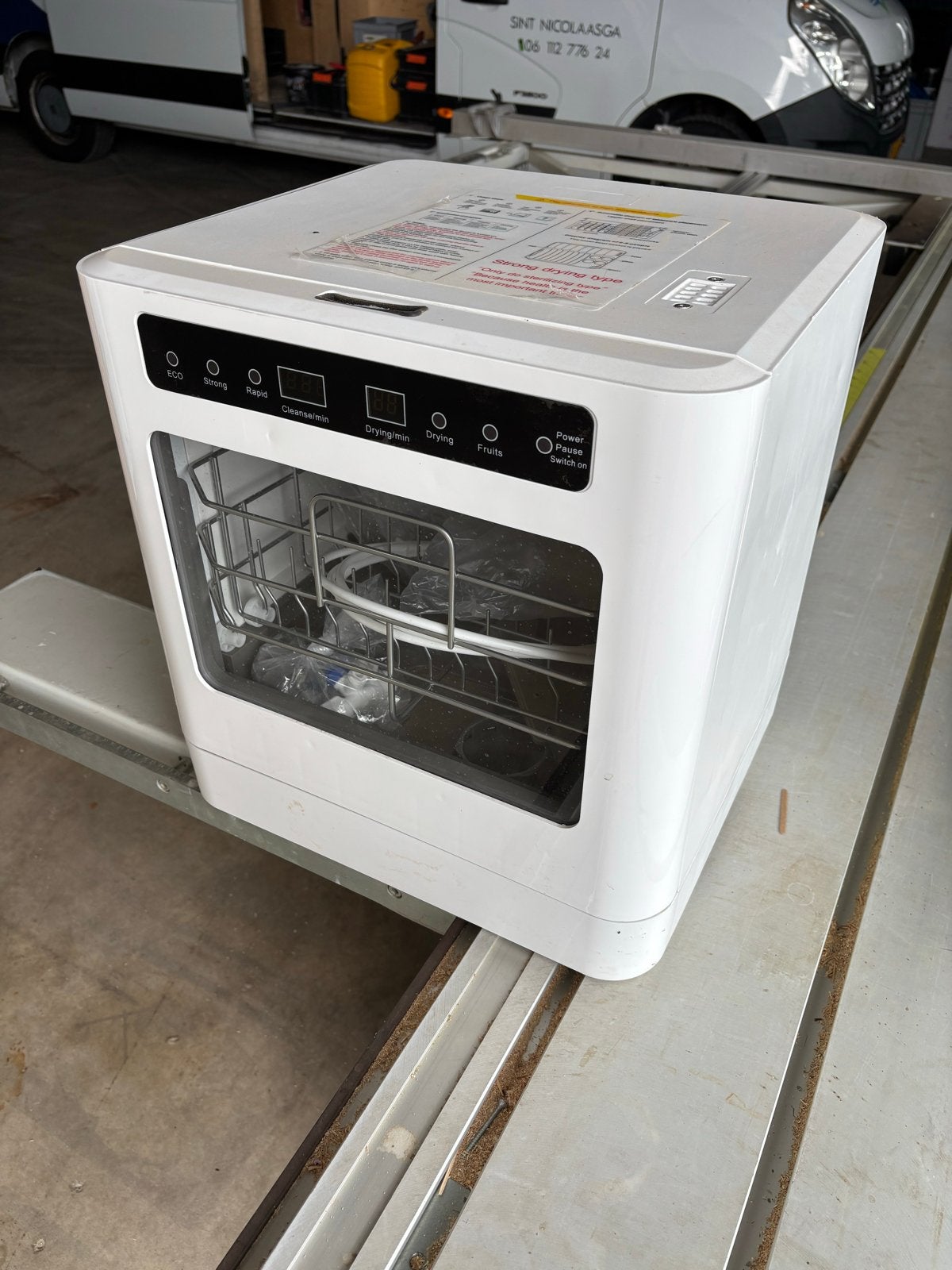Compacte Camping Vaatwasser - Ideaal voor Onderweg!, Eco programma, Minder dan 10 liter, Ophalen of Verzenden, Zo goed als nieuw
