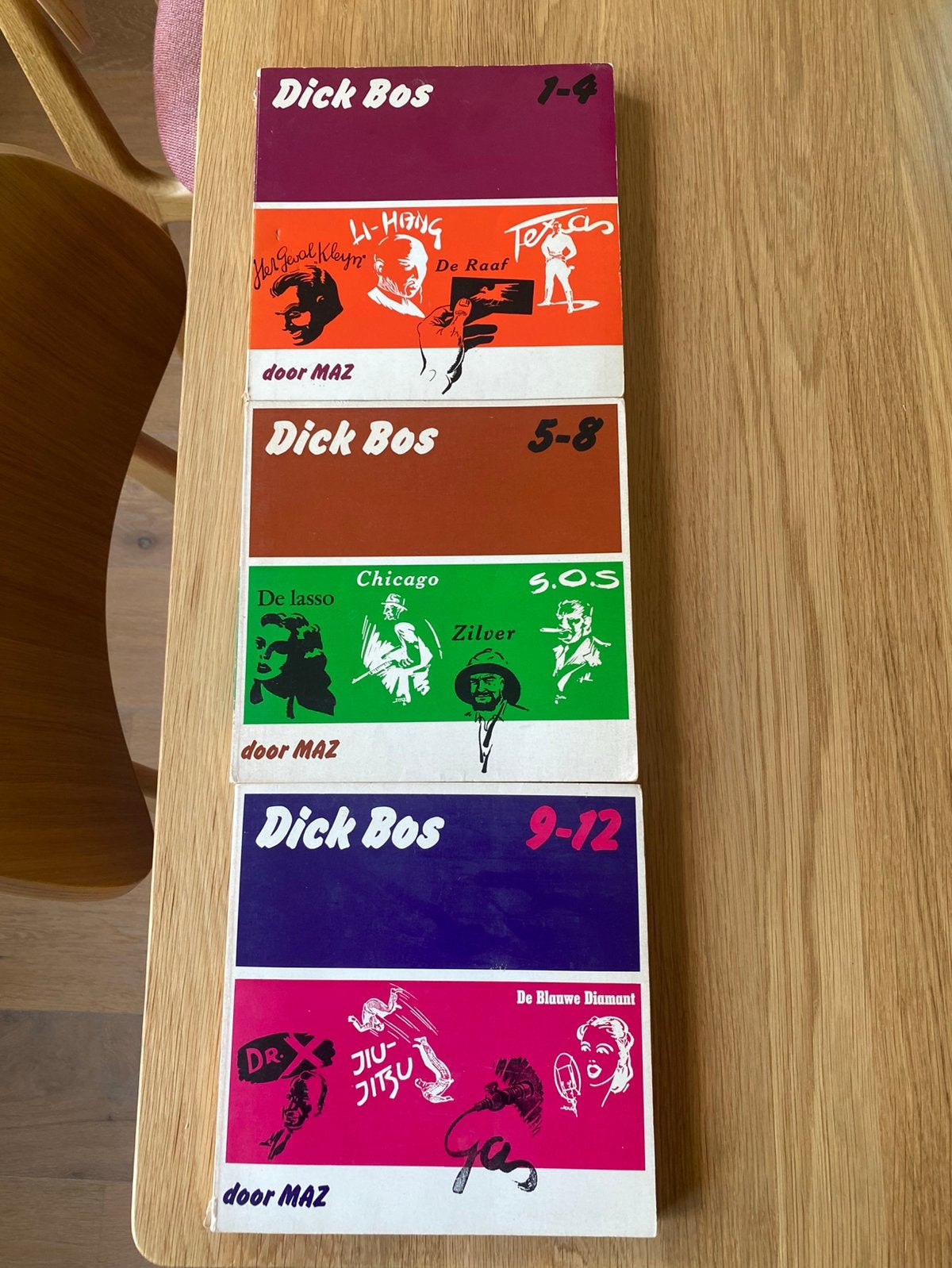 MAZ - Dick Bos serie 1 t/m 12, Complete serie of reeks, Ophalen of Verzenden, Gelezen