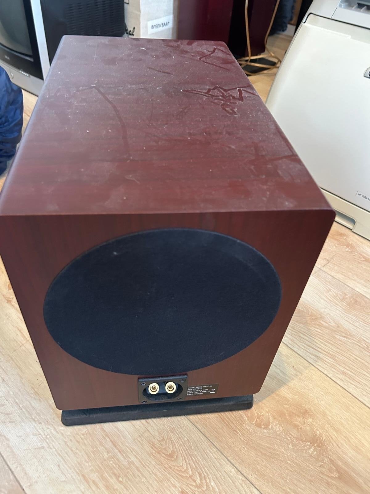 Philips MCD709 Speakerset met Subwoofer - Gebruikt, Ophalen, Philips, Gebruikt, Inclusief kabels