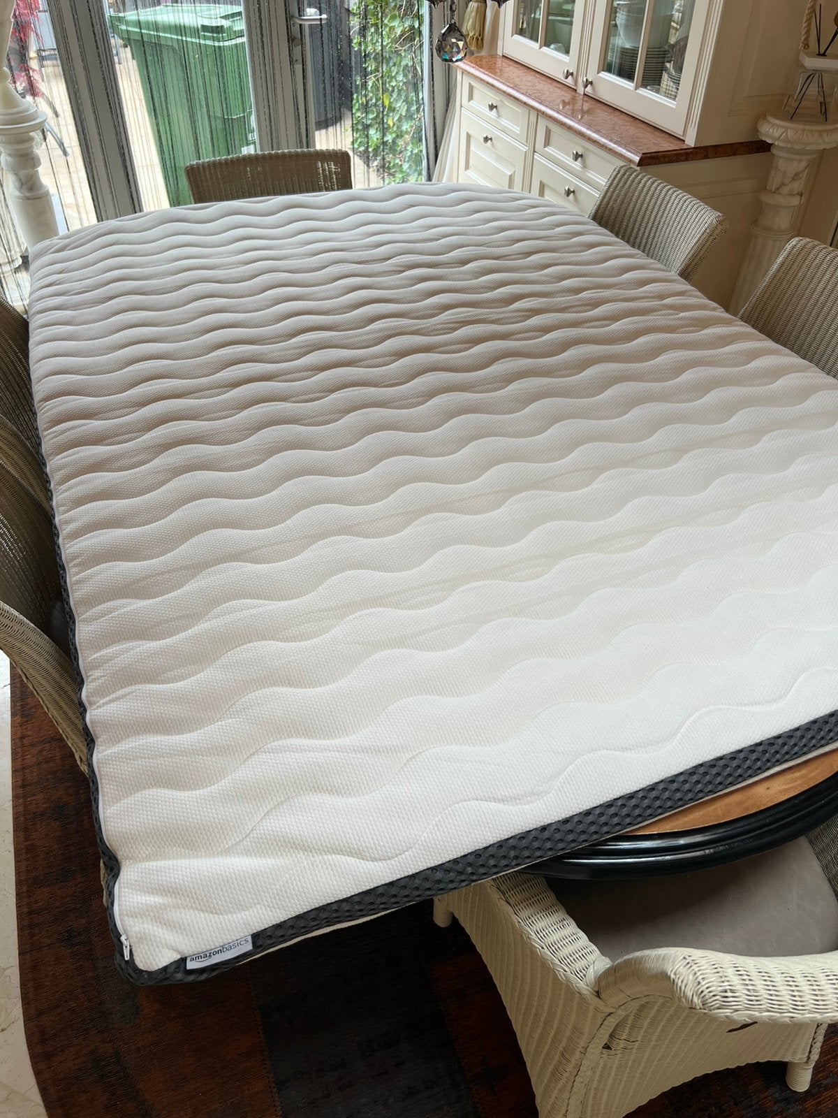Amazonbasics Topper 135x185x7 ideaal voor camperbus, Caravans en Kamperen, Ophalen of Verzenden, Nieuw