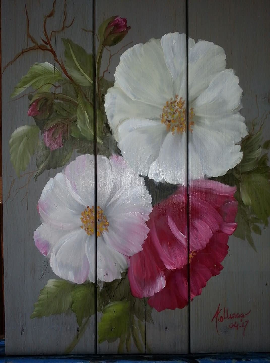 olieverf schilderijen op houten dragers, Antiek en Kunst, Ophalen, Hout, Op houten frame, Olieverf