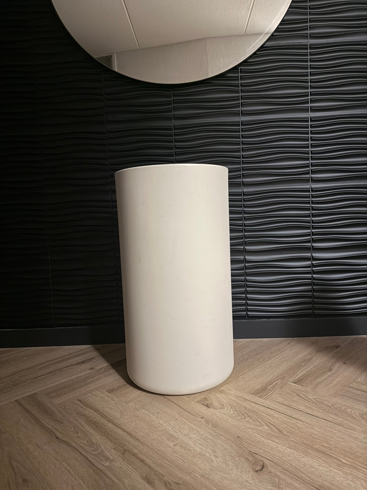 Elho Pure Cilinder hoge bloempot plantenpot, 25 tot 40 cm, Kunststof, Rond, Nieuw
