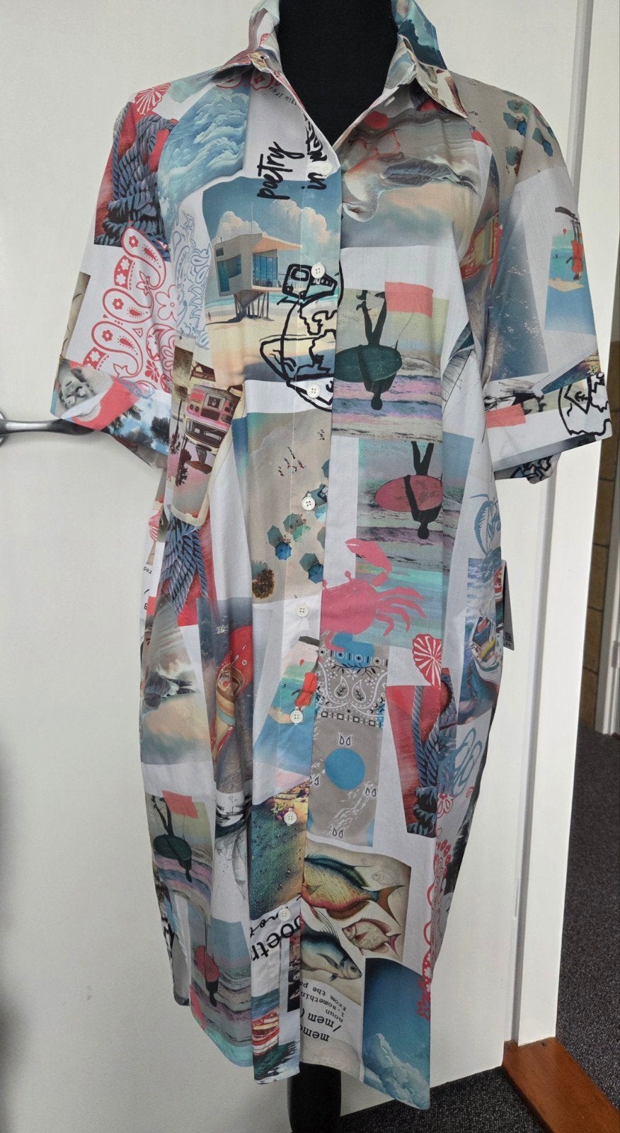 Marccain jurk maat 5 (40/42), Overige kleuren, Verzenden, Maat 42/44 (L), Nieuw