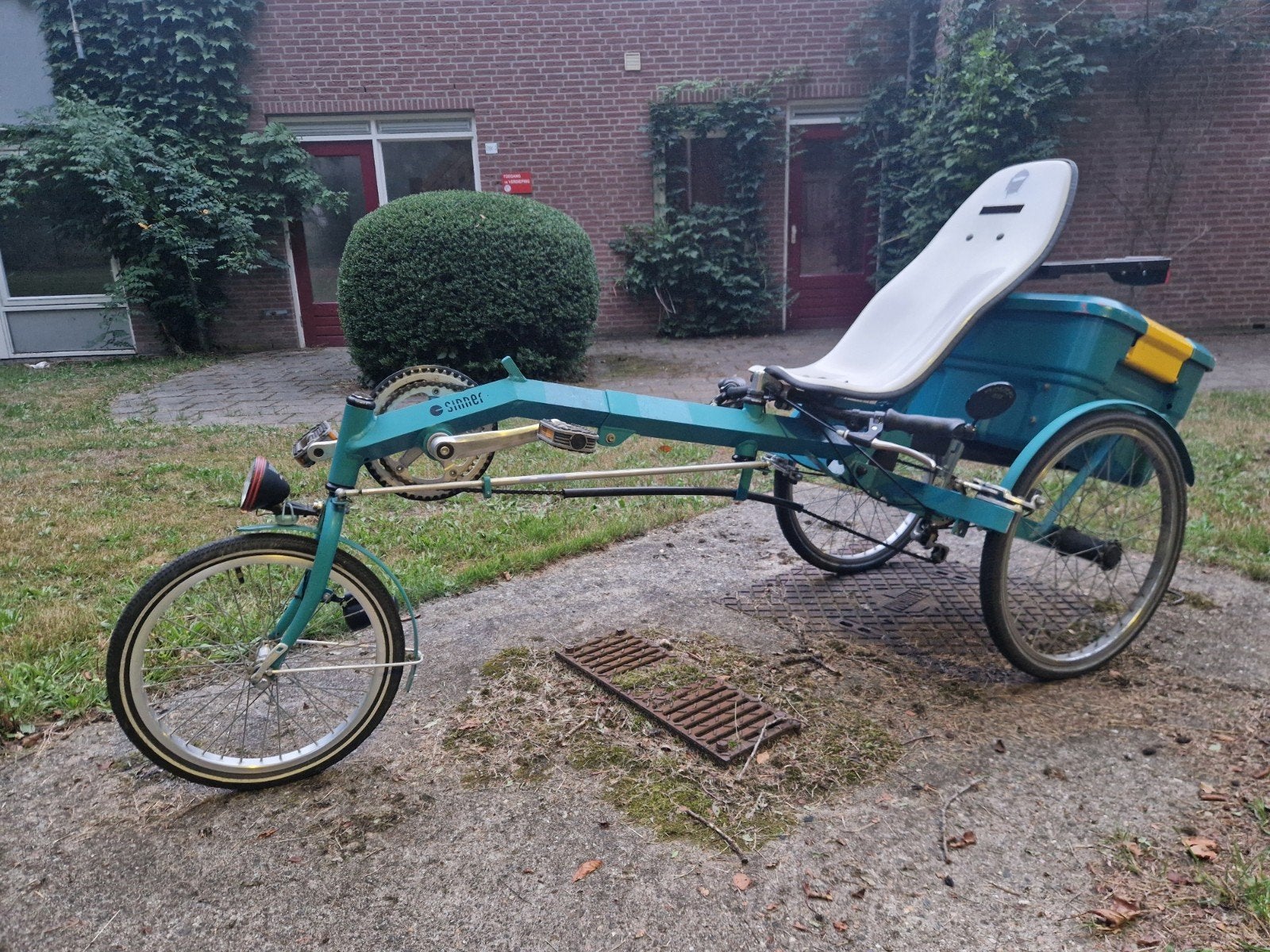 Sinner ligfiets die wat extra liefde nodig heeft, Ophalen, Velgrem, Onderstuur, Sinner