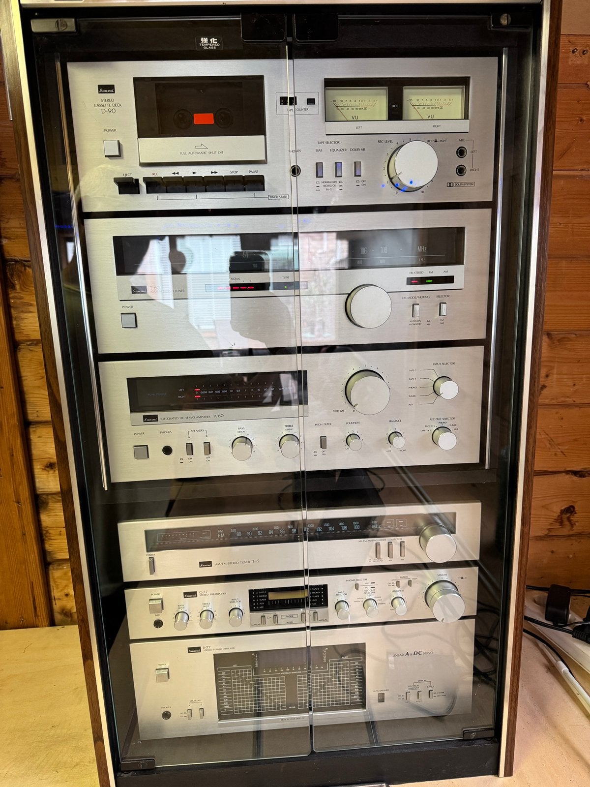 Sansui set A-60/ T-60/ D-90/ T-5/ C-77/ B-77, Tuner of Radio, Gebruikt, Losse componenten, Ophalen
