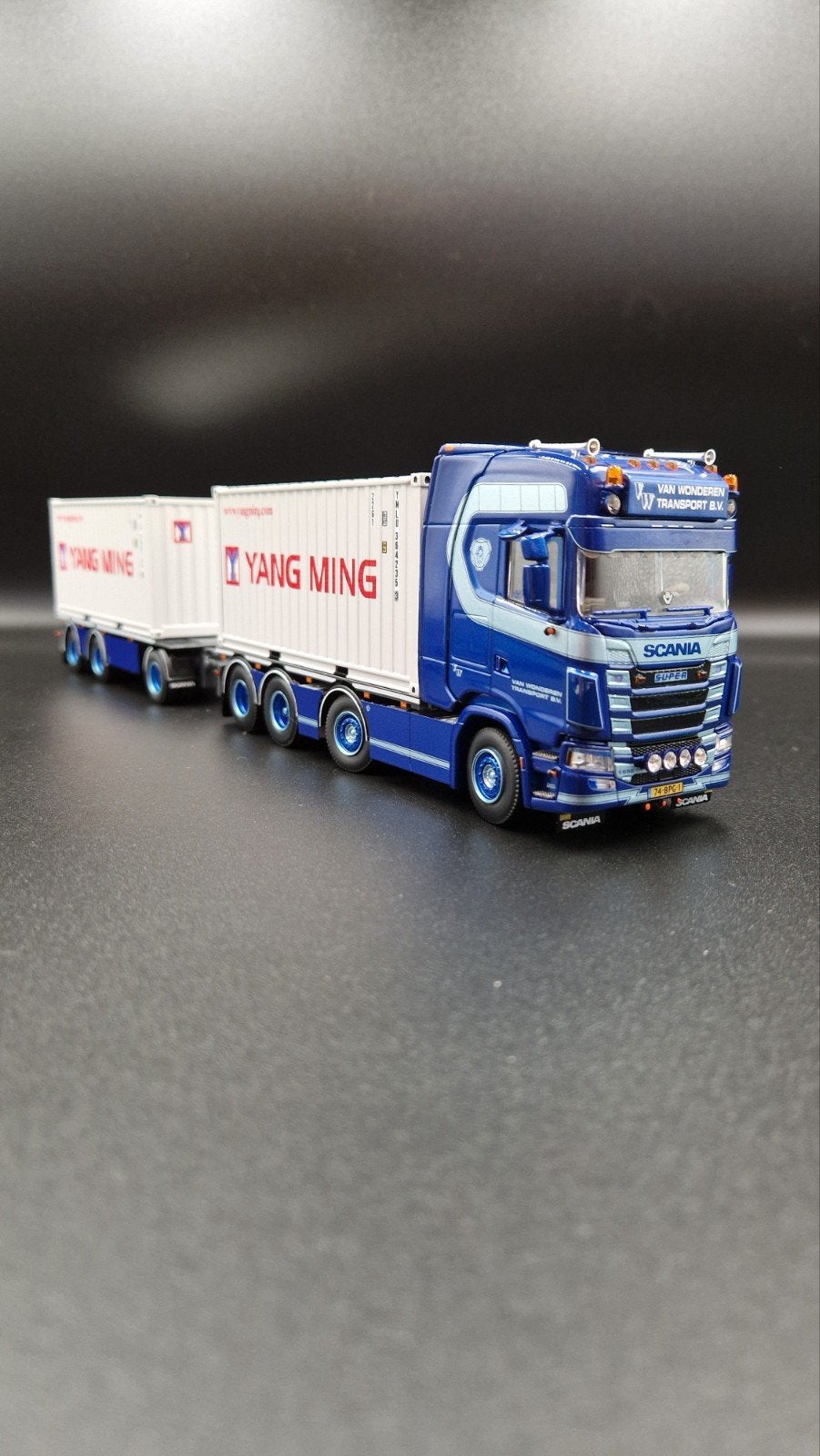 Wsi | Van Wonderen - Scania, Hobby en Vrije tijd, Modelauto's | 1:50, Ophalen of Verzenden, Bus of Vrachtwagen, Wsi