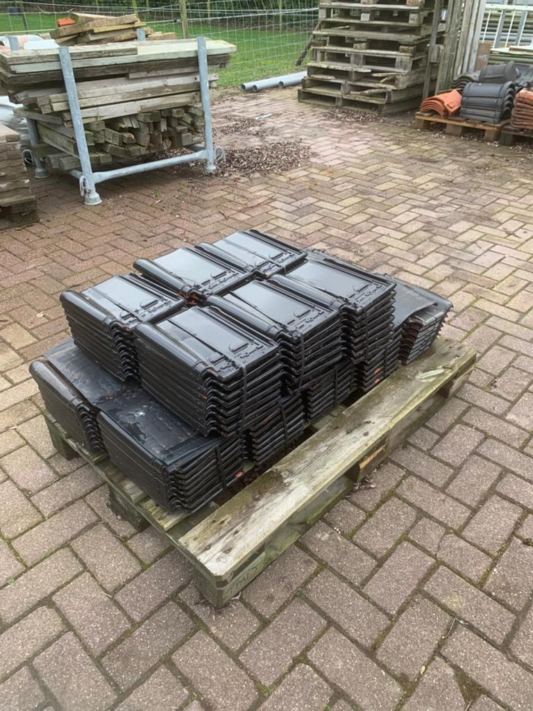 Tule du Nord dakpannen., Doe-het-zelf en Verbouw, Dakpannen en Dakbedekking, Ophalen, Steen of Klei, Zwart, Nieuw