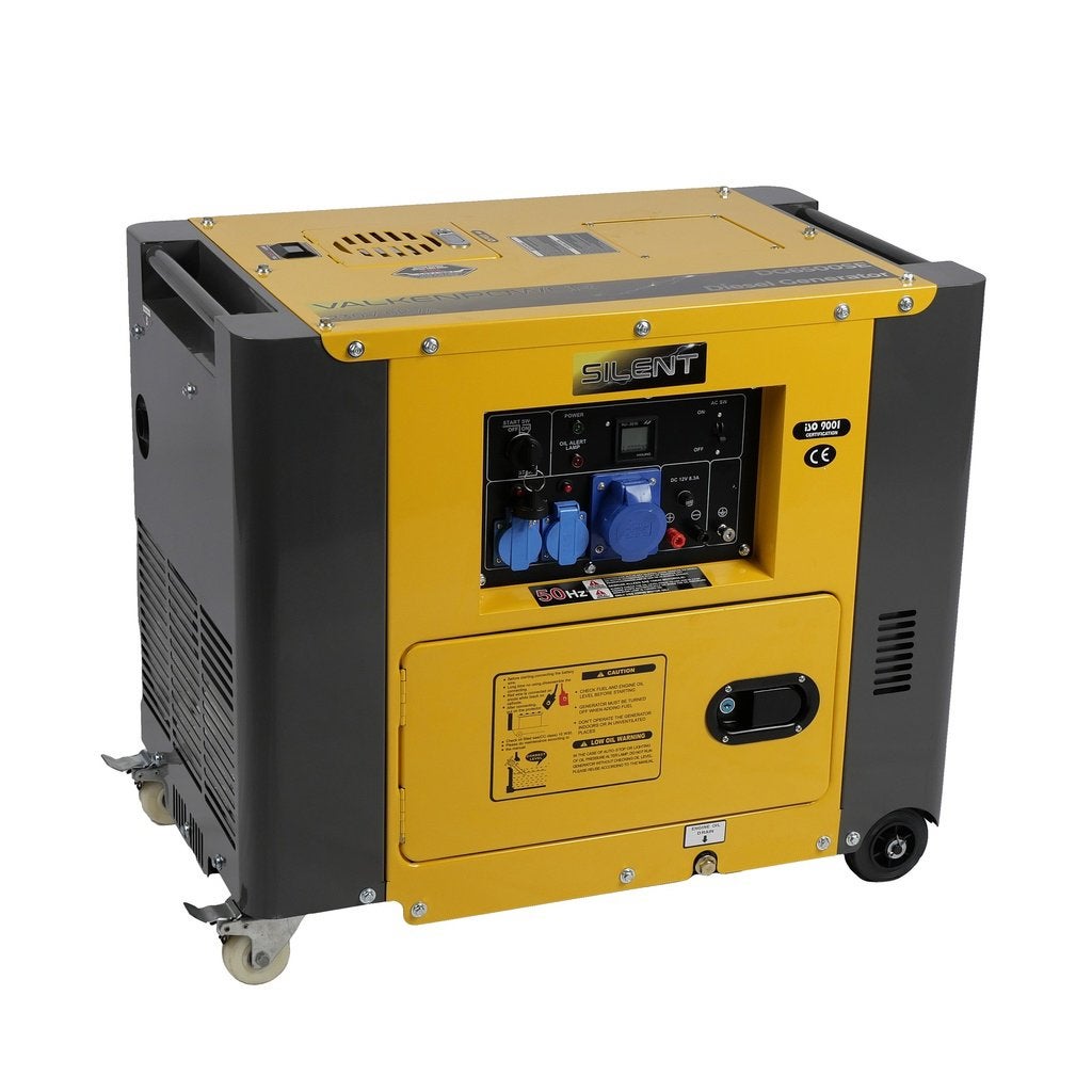 Diesel generator set geluidsgedempt 230V 5kW met ATS