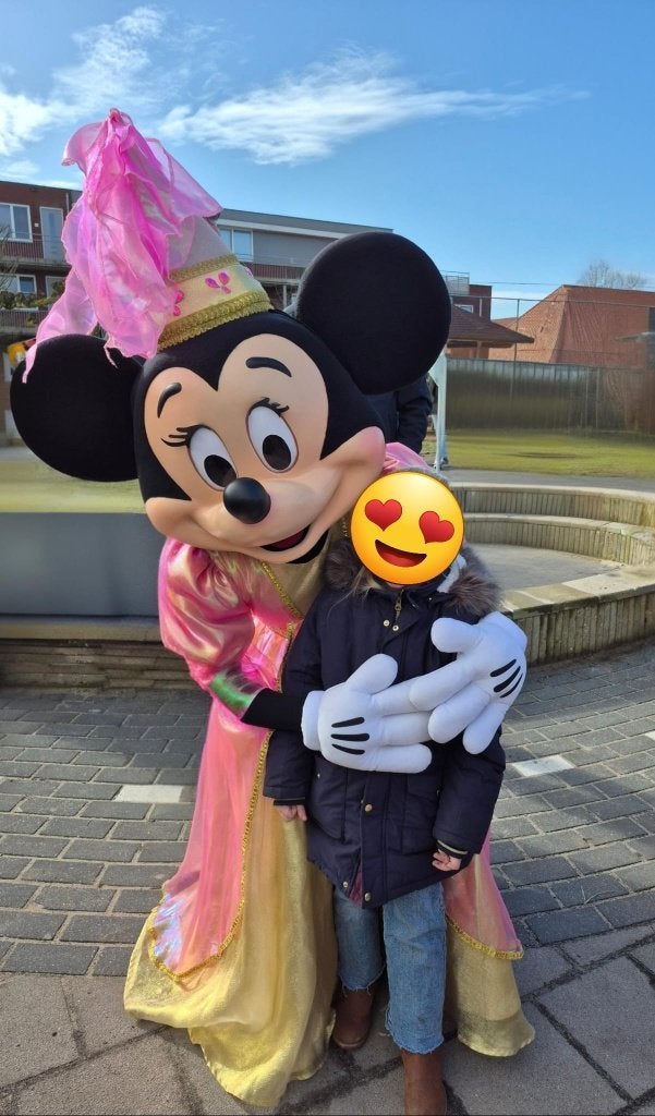 Mascotte Princes Minnie Mouse, Prinsessen, Kinderfeestje, Ophalen of Verzenden, Verjaardag
