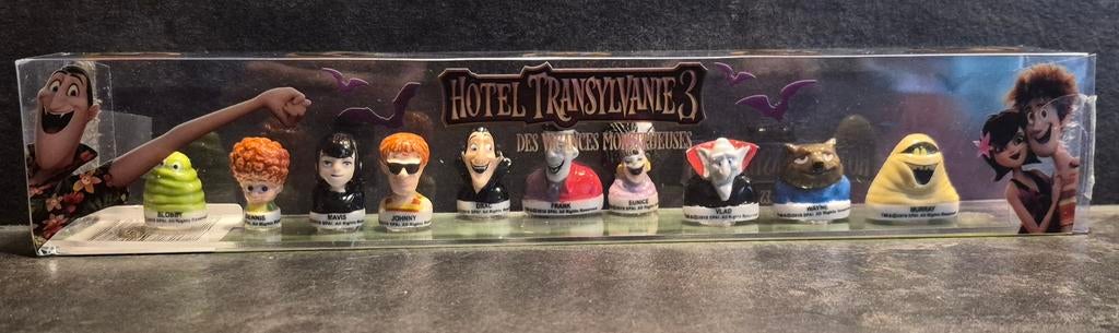 Complete set 'fèves' Hotel Transsylvanië 3 uit Frankrijk, Ophalen of Verzenden, Overige figuren, Zo goed als nieuw, Beeldje of Figuurtje