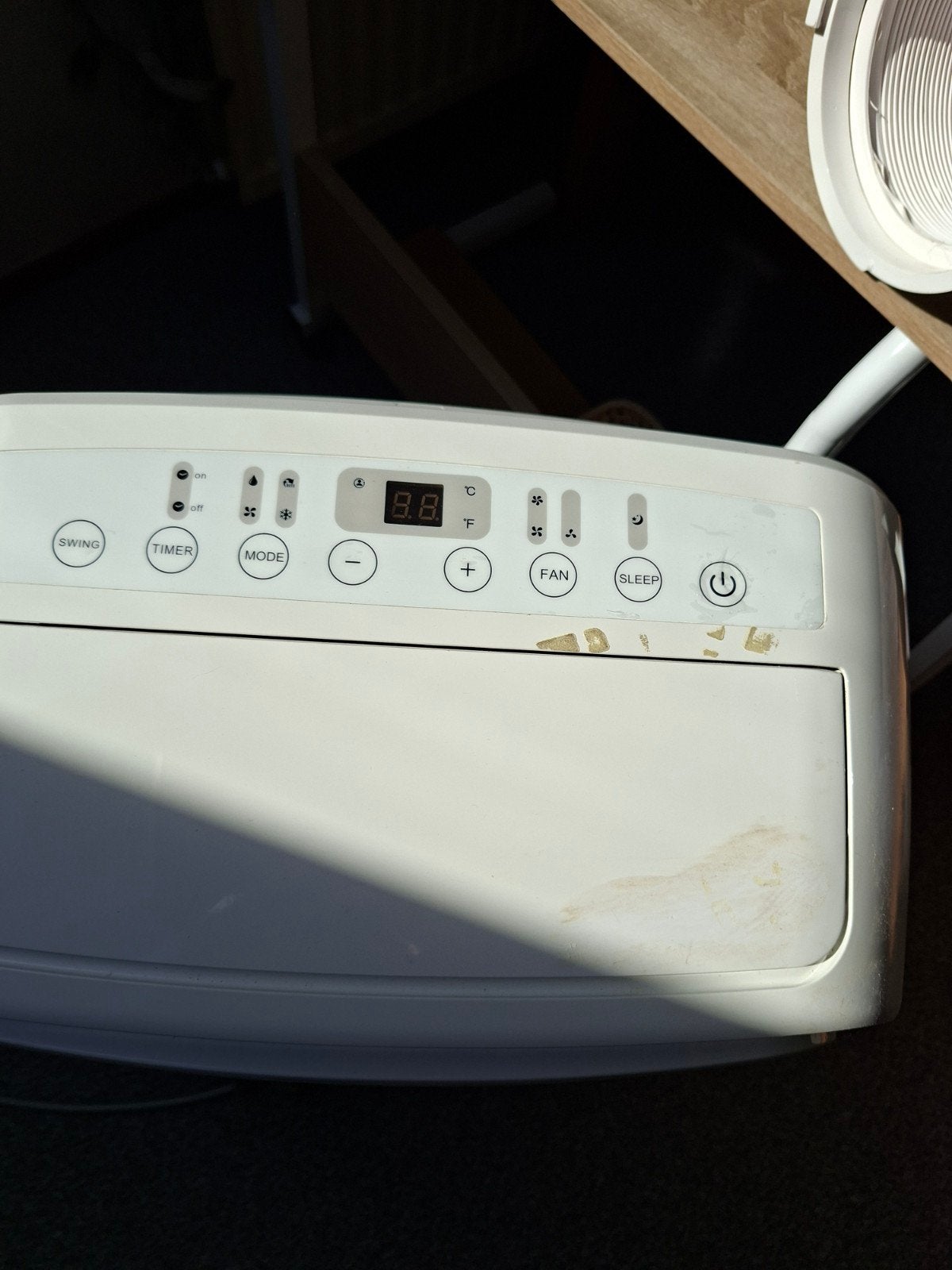 Mobiele airco compleet met raamlijst, muurdoorvoer en slang, Ophalen, Timer, Minder dan 60 m³, 3 snelheden of meer