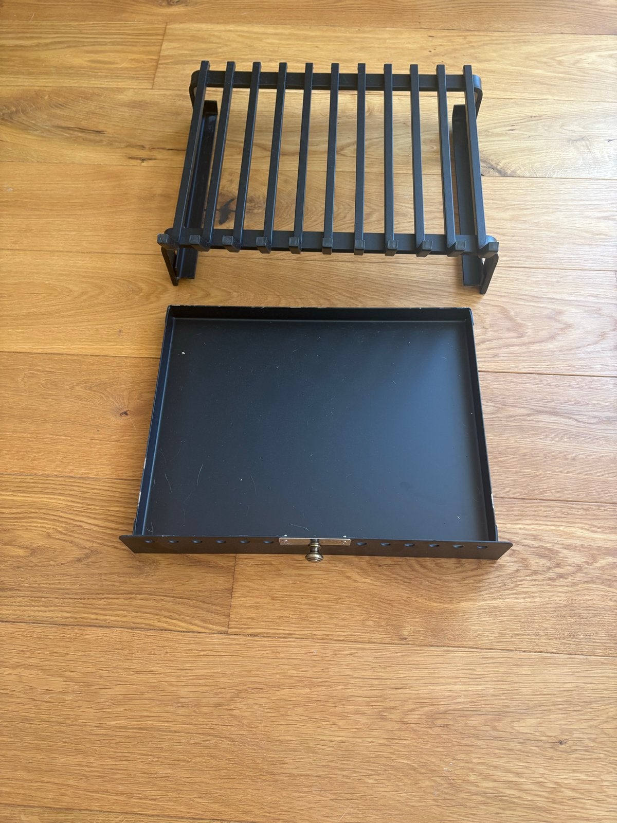 IMEX Zorro Houtskoolrooster met Aslade - 60x45 cm, Ophalen, Zwart, Nieuw, Metaal