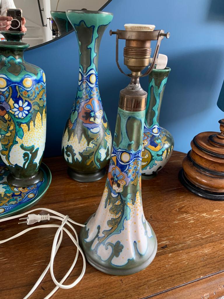 Lamp Decor Corona plateel Zuid-holland, Ophalen of Verzenden