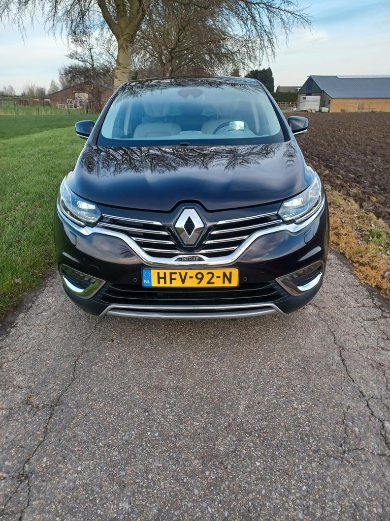 Renault Espace Initiale Paris TCe 200pk EDC 2016 Zwart, Auto's, 1618 cc, 4 cilinders, 2000 kg, Zwart