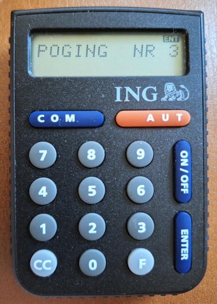 ING scanner token, Ophalen of Verzenden
