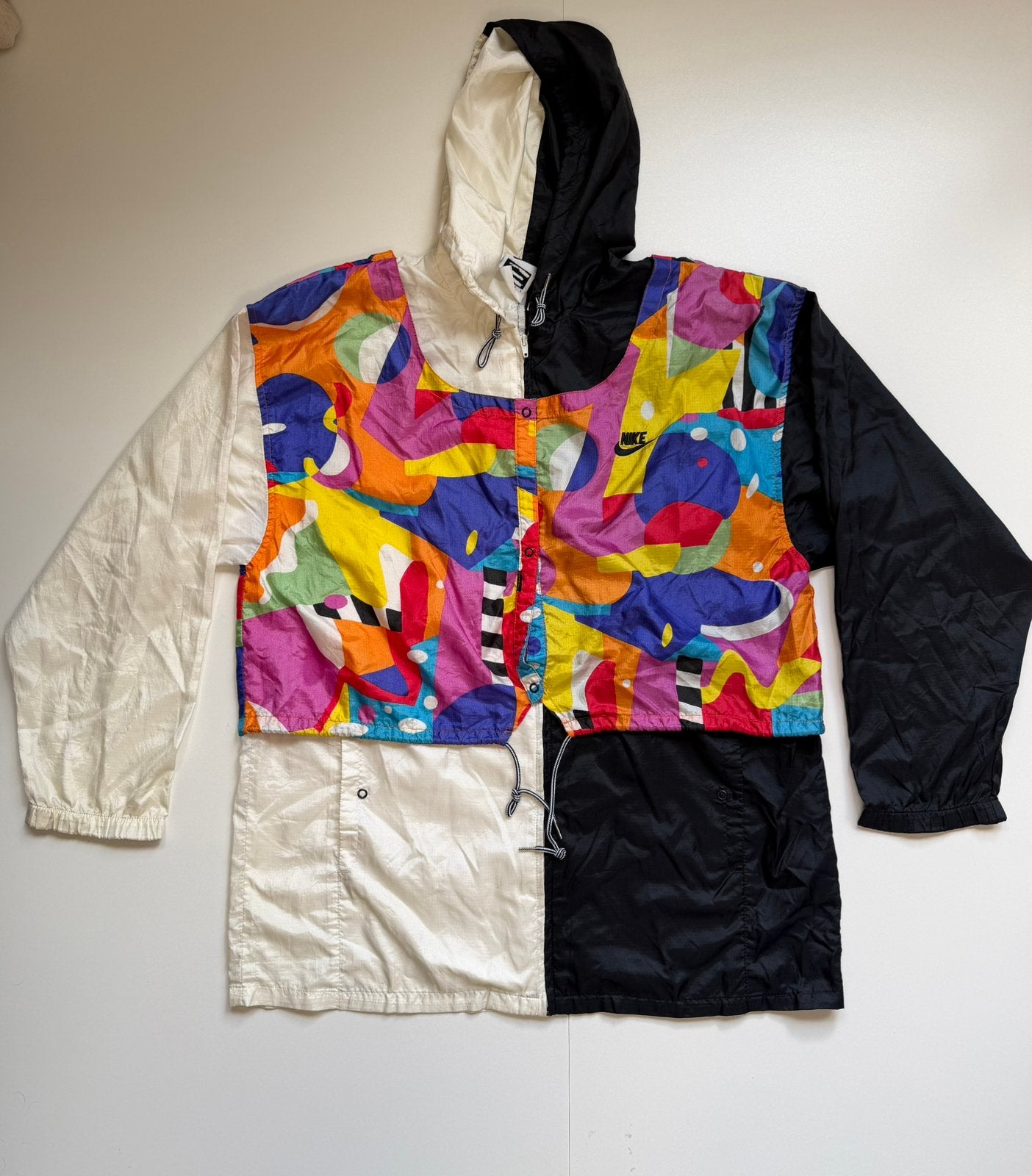 Nike Vintage Colorblock Windbreaker, Nike, Ophalen of Verzenden, Zo goed als nieuw, Meerkleurig