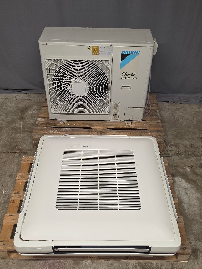 Refurbished plafond onderbouw cassette airco Daikin 7 kW, Koelen en Ontvochtigen, Timer, Refurbished, 3 snelheden of meer