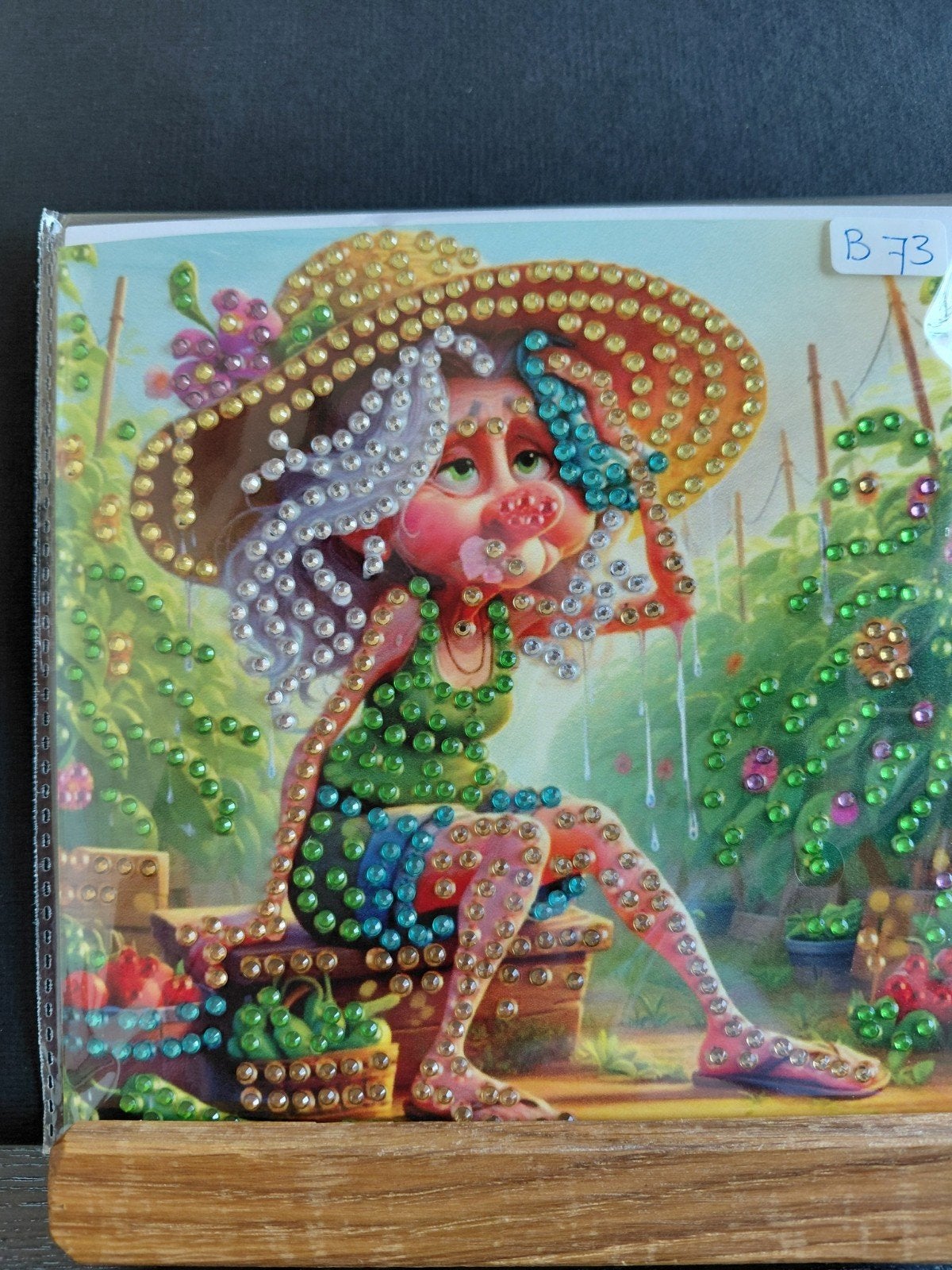 Humoristische Diamond painting wenskaart, Hobby en Vrije tijd, Kaarten | Zelfgemaakt, Nieuw, Ophalen