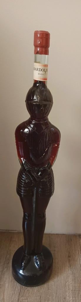 Grote Vintage Wijnfles "Ridder in Harnas" Bardolino- 80cm, Ophalen of Verzenden