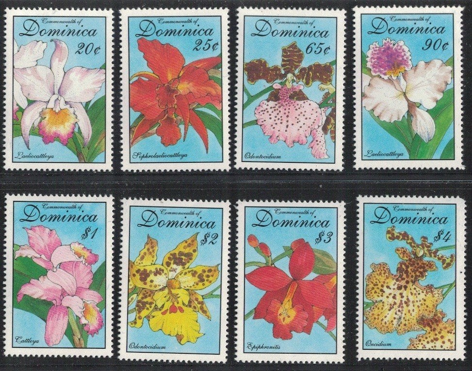 S342 Dominica 1814/21 postfris Orchideeen, Verzenden, Postfris, Dier of Natuur