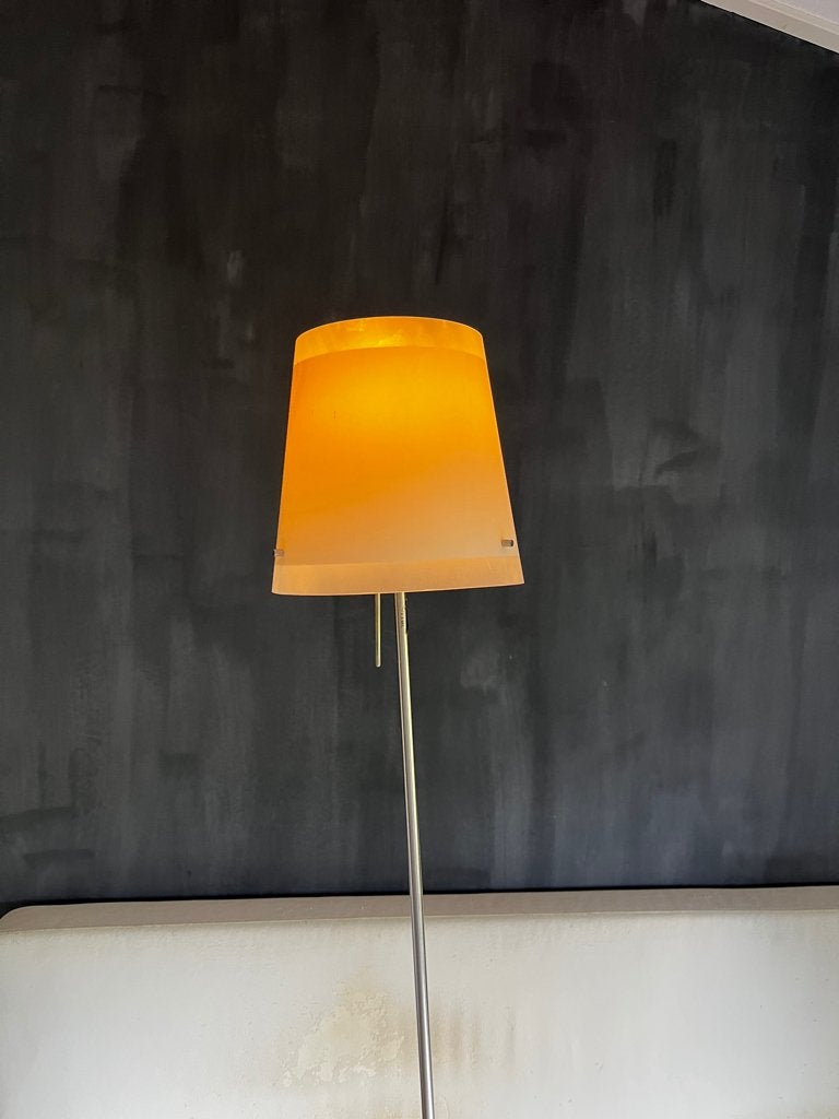 staande lamp, Gebruikt, 100 tot 150 cm, Ophalen of Verzenden, Glas