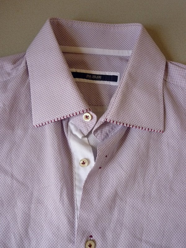 Pal Zileri mooi italiaans overhemd, leuke details, maat 41, Kleding | Heren, Pal Zileri, Ophalen of Verzenden, Zo goed als nieuw