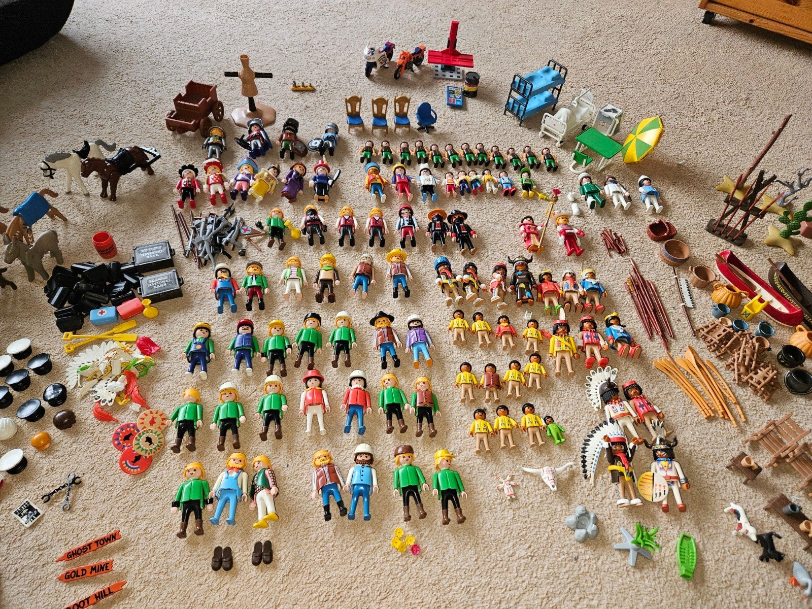 Grote Playmobil set: Indianen, Cowboys, Ridders & meer!, Ophalen of Verzenden, Zo goed als nieuw