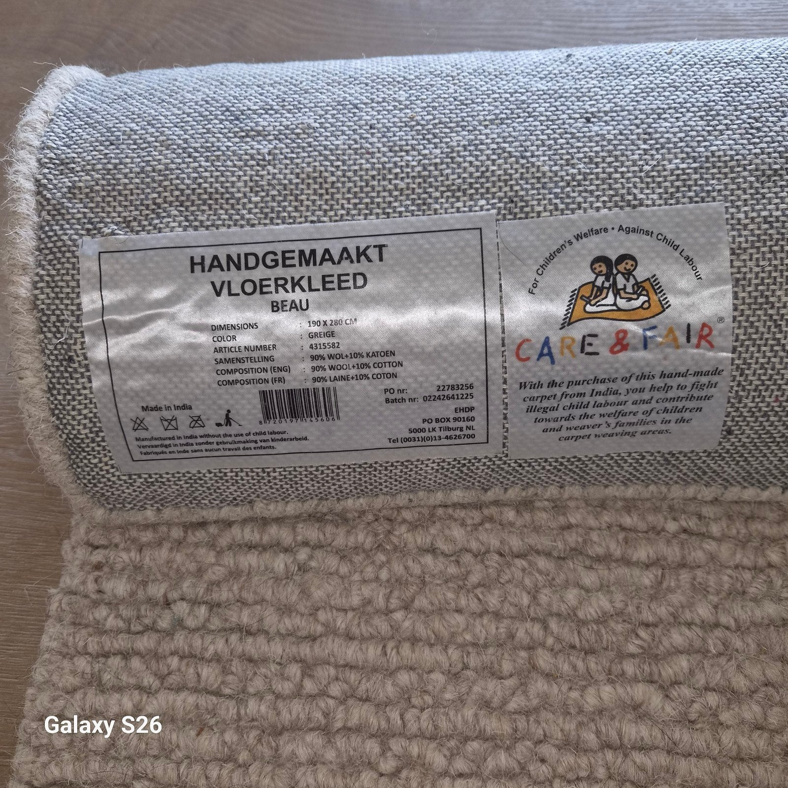 vloerkleed, Ophalen, Beige