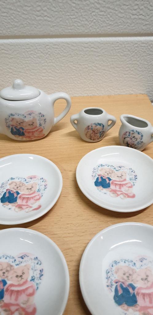 mini servies, 2 beertjes, retro, Ophalen of Verzenden