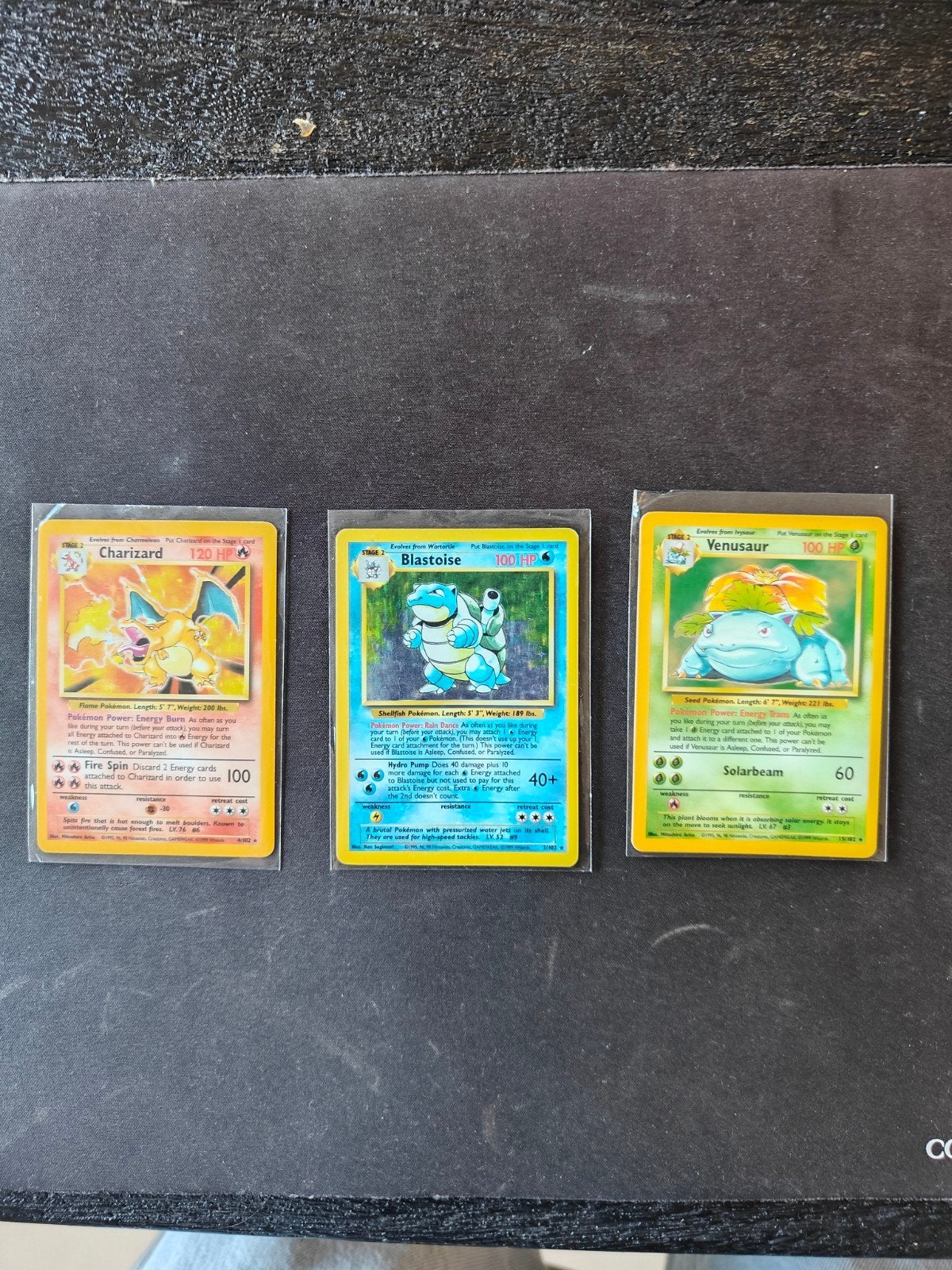 Pokémon Base Set  Charizard, Blastoise, Venusaur, Ophalen of Verzenden, Meerdere kaarten