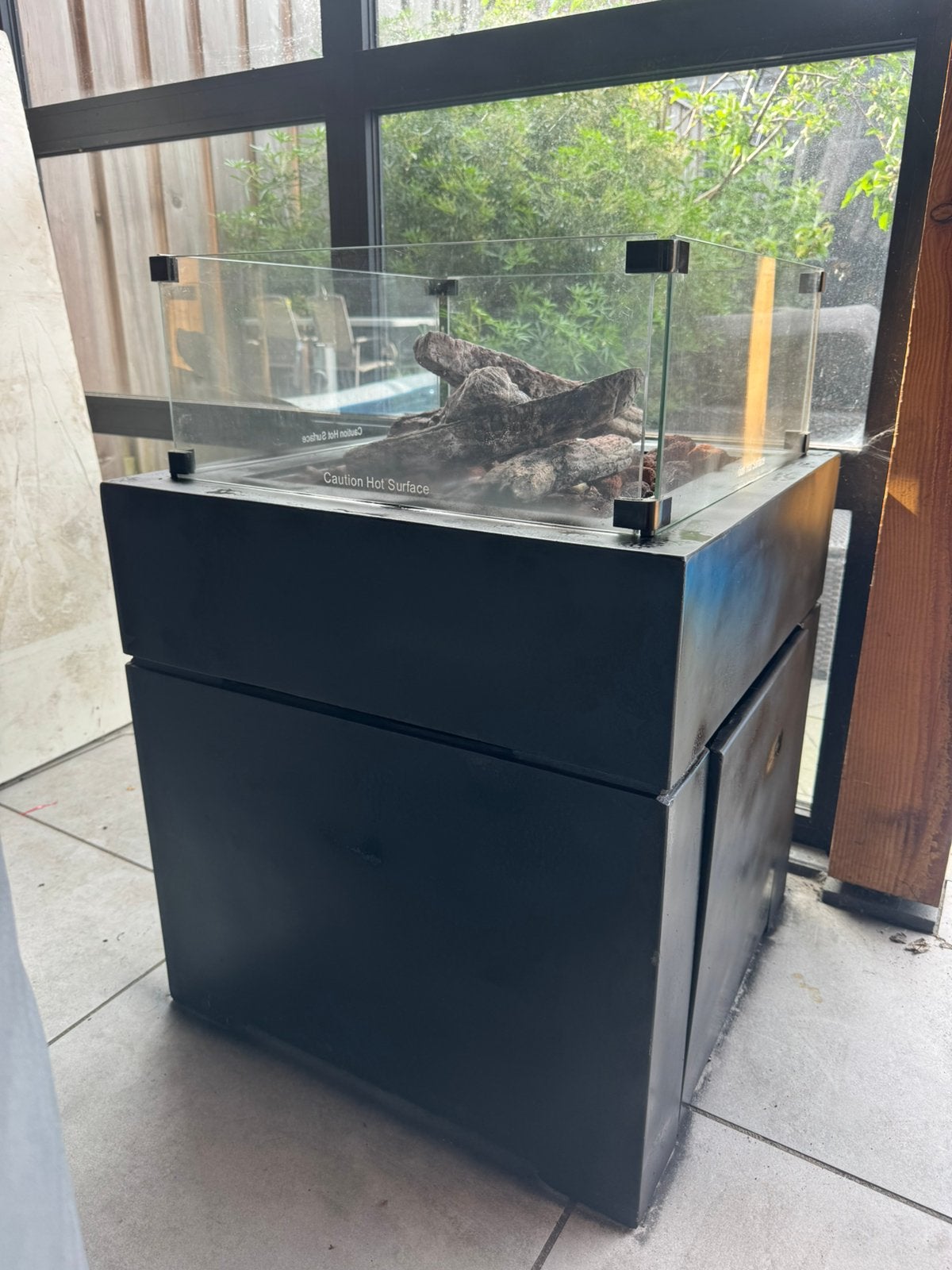 Cosi vuurtafel vuurhaard zwart, Ophalen, Zo goed als nieuw