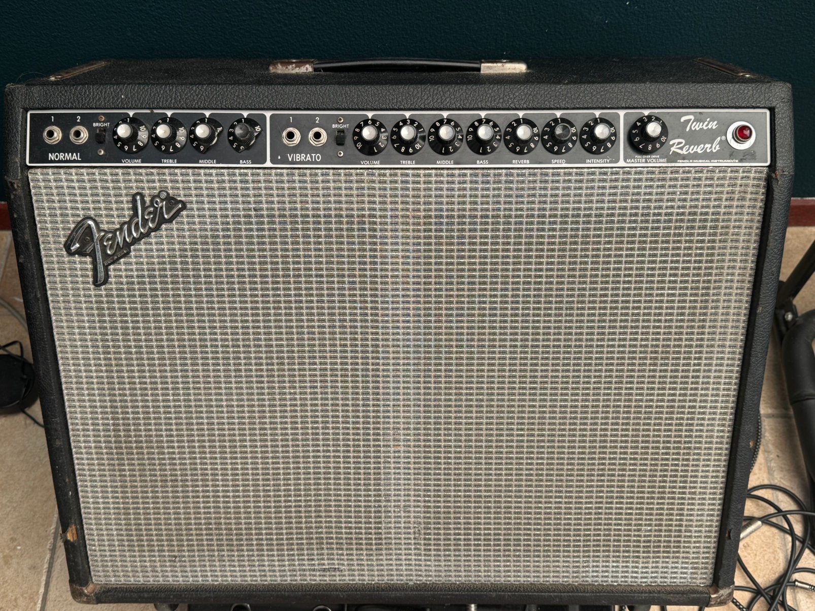 1981 Fender Twin Reverb, Ophalen, Zo goed als nieuw, 100 watt of meer