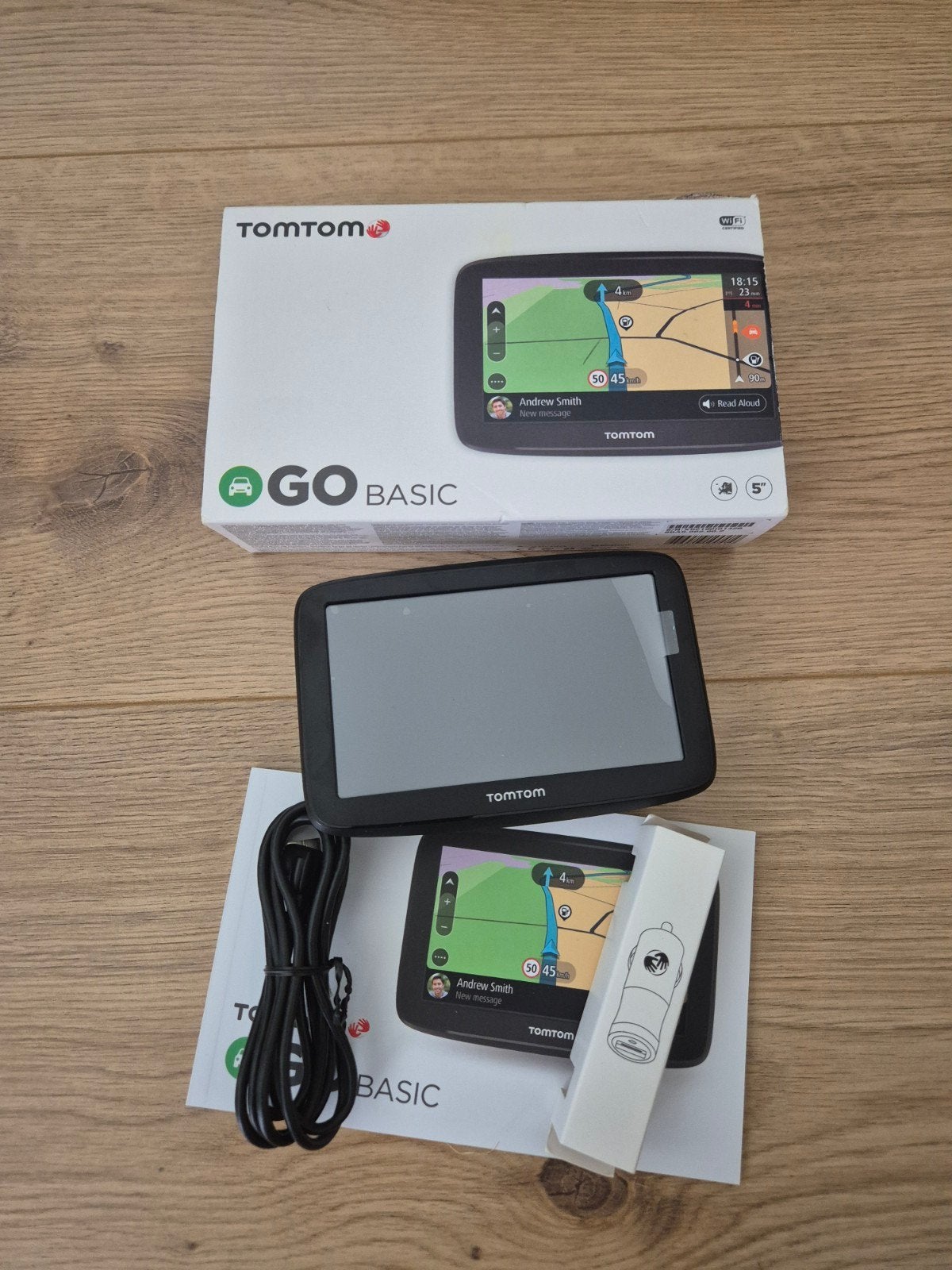 TomTom GO Basic met Europa kaart van 2026 en WiFi update, Auto diversen, Autonavigatie, Ophalen of Verzenden, Zo goed als nieuw