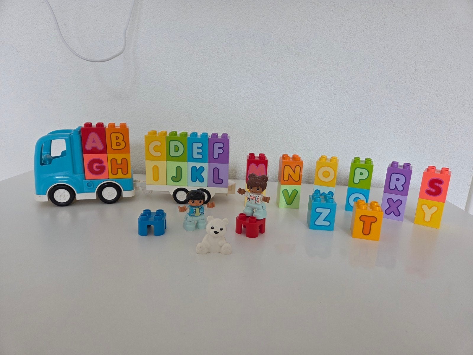 Nette LEGO DUPLO 10915 Alfabet vrachtwagen compleet.

Terwij, Compleet, Ophalen of Verzenden, Zo goed als nieuw, Duplo