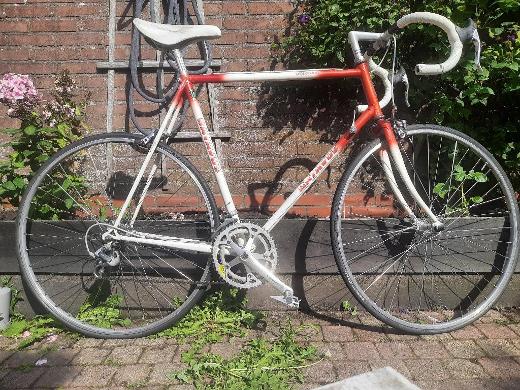 Batavus Criterium racefiets wit/rood., Ophalen, Gebruikt, Batavus, Aluminium