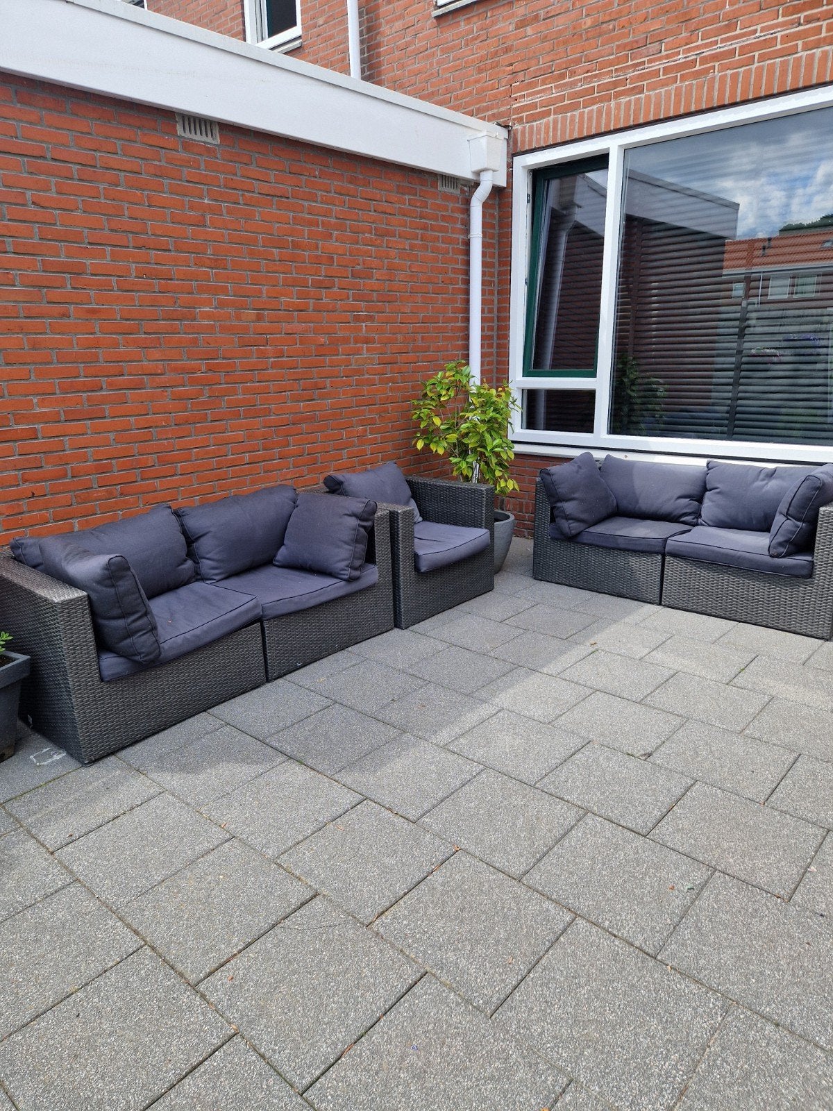 Loungeset, Ophalen, Gebruikt, Kunststof, Bank