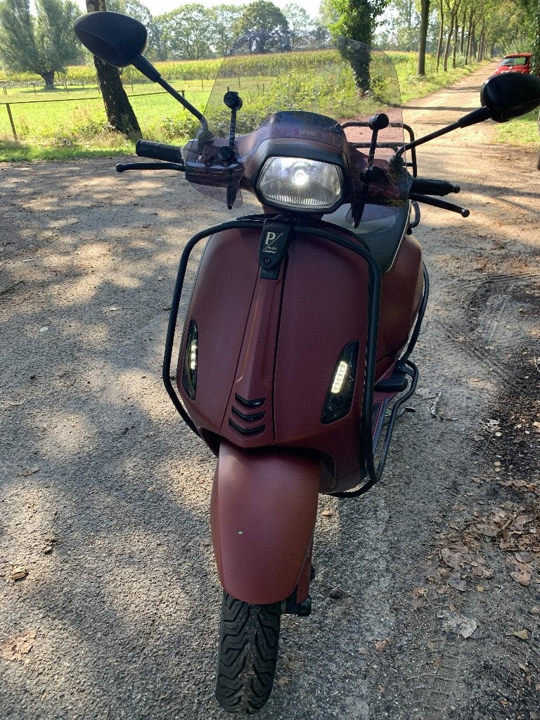 Vespa Sprint Custom Salsa rossa 80cc zgst 2019 geel kenteken, Ophalen, Maximaal 45 km/u, Vespa S, Zo goed als nieuw