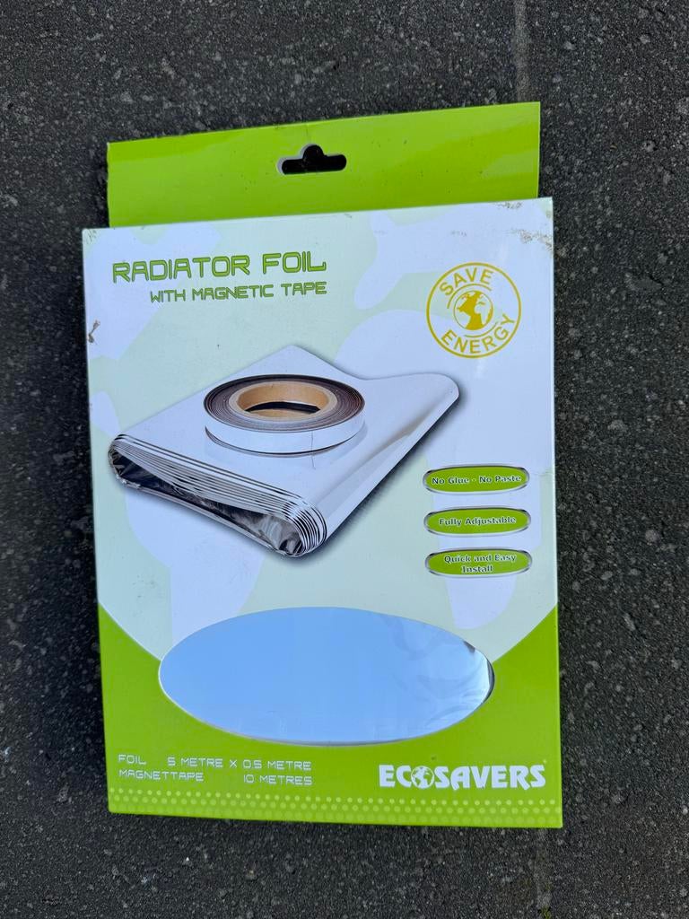 Nieuwe radiatorfolie met magneetband - 3 rollen, Minder dan 4 cm, Overige materialen, Nieuw, Ophalen of Verzenden