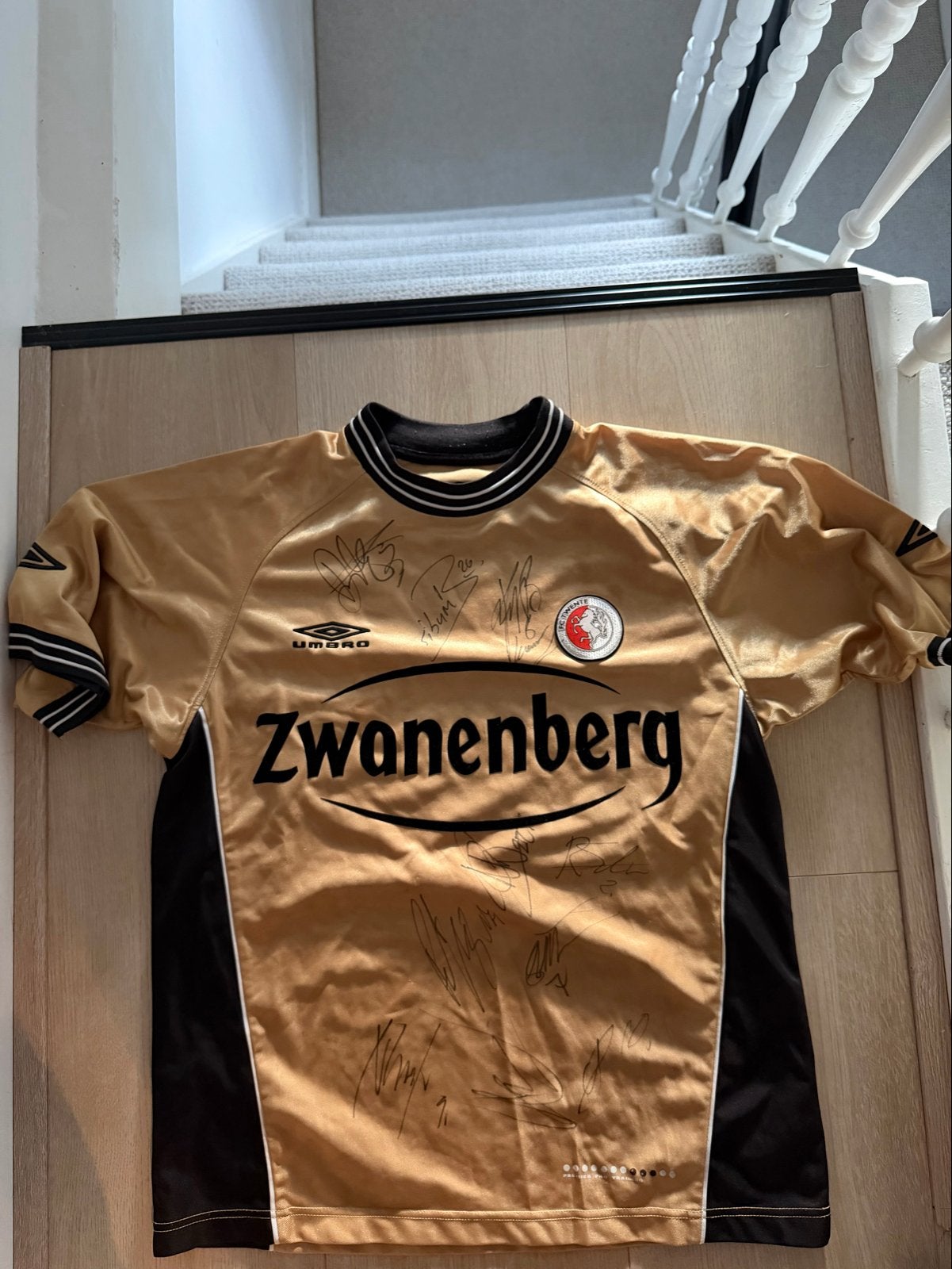 FC Twente shirt 2002/2003 - Gesigneerd - Maat M, Ophalen of Verzenden, Zo goed als nieuw, F.C. Twente, Shirt
