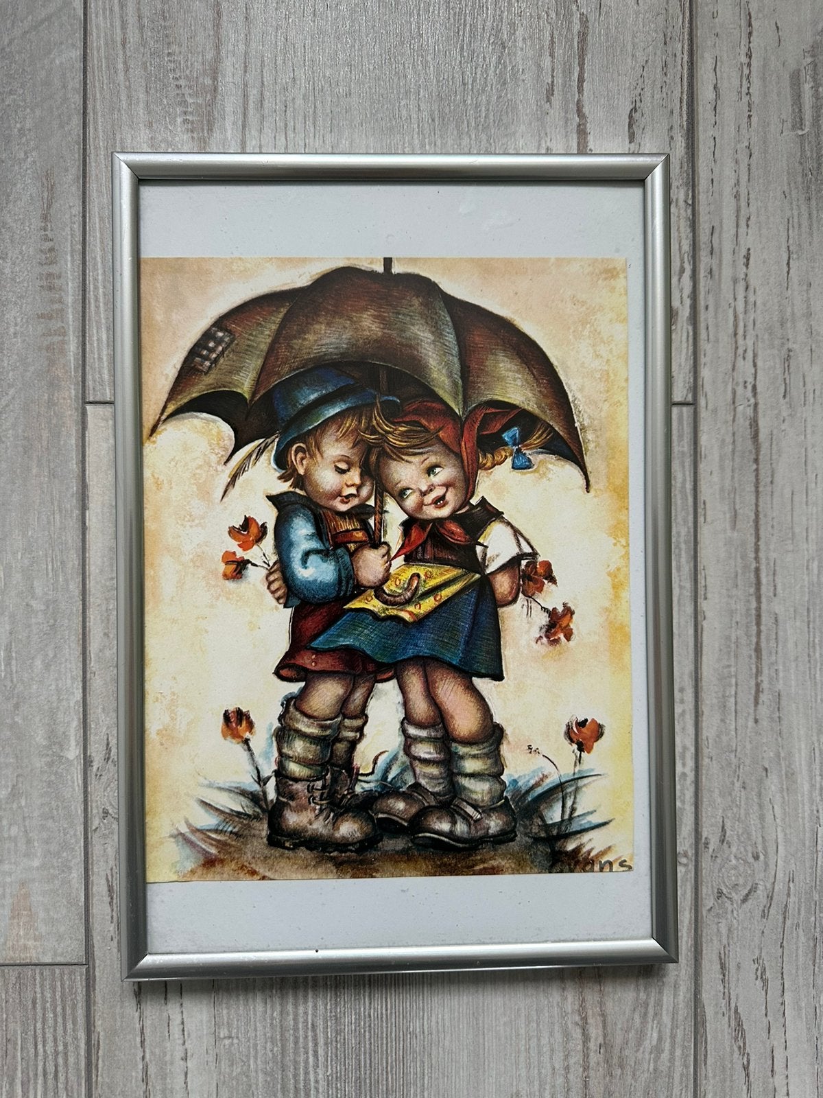 Hummel tekening in lijst, Ophalen of Verzenden