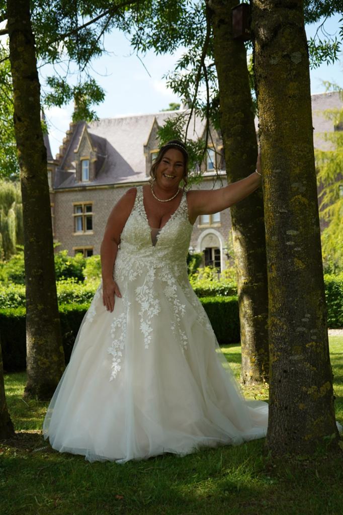 Hoepelrok met glitter voor trouwjurk, Ophalen of Verzenden, Zo goed als nieuw, Wit, Accessoires