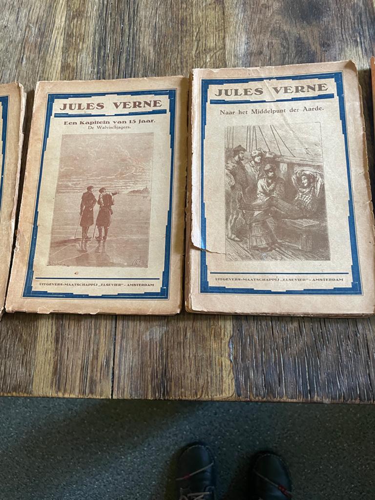 Jules Verne Collectie - Oude Uitgaven Elsevier, Ophalen, Gelezen, Nederland