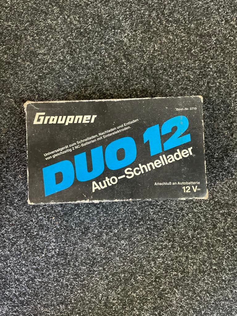 Graupner DUO 12 Auto-Schnellader - Snellader voor 12V accu, Ophalen of Verzenden, Gebruikt