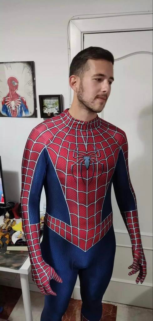 Spiderman kostuum - kinderfeest - roleplay - UNISEX, Carnaval, Verzenden, Nieuw, Overige maten