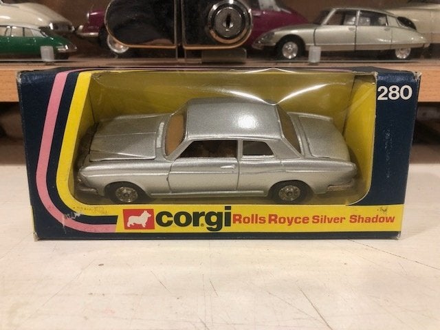 1:36 Rolls Royce Silver Shadow Corgi Toys Grijs in doos, Ophalen of Verzenden, Gebruikt, Auto, Corgi