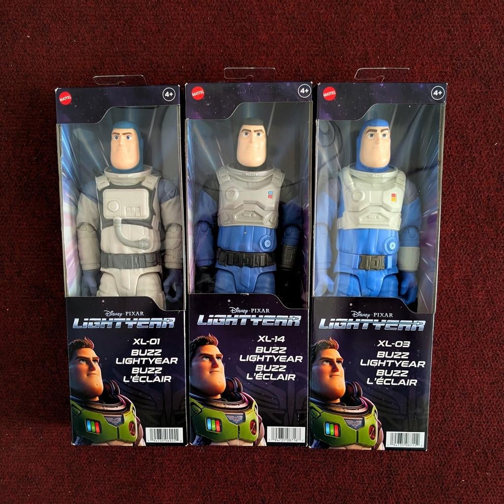 Buzz Lightyear 3 x Actiefiguur, Type XL-01, XL-03, XL-14, Ophalen of Verzenden