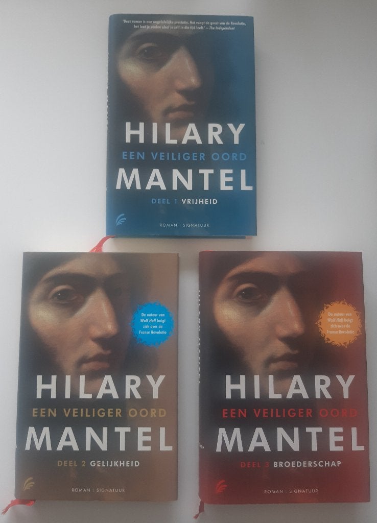 De trilogie Een veiliger oord van Hilary Mantel, Verzenden, Zo goed als nieuw